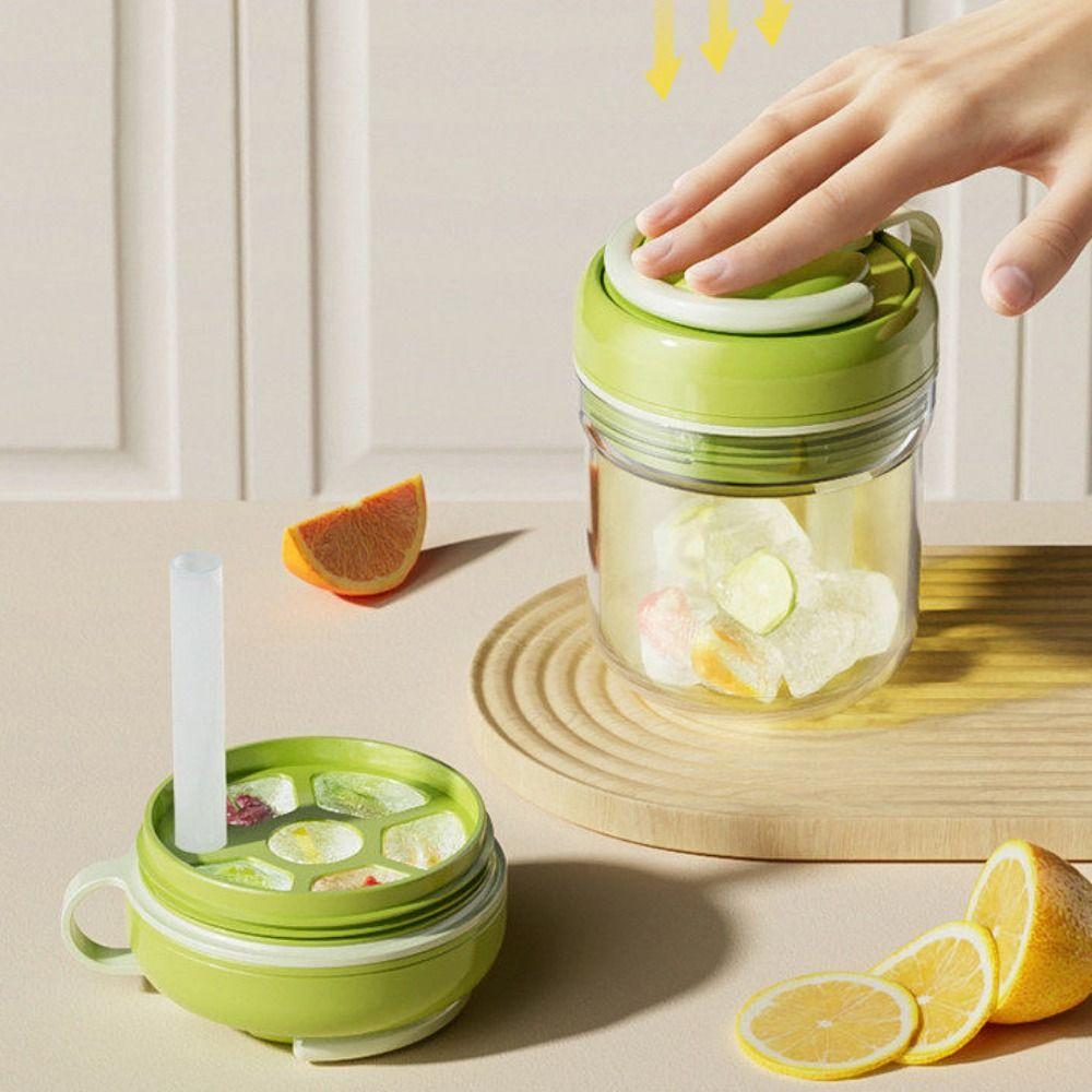 380ml Ice Cube Water Bottle Reusable Ice Mould Tray DIY Ice Cube Molds  Travel