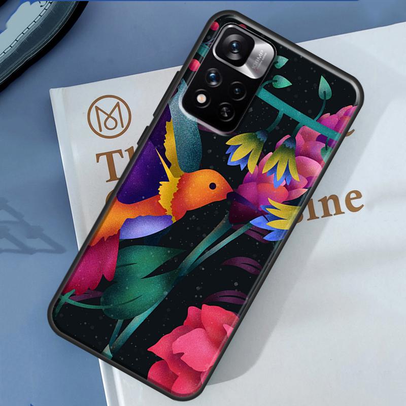 Cute Hummingbird Case For Xiaomi Redmi Note 14 13 11 9 10 12 Pro 9S 10S 11S 12S Redmi 10C 12C 13C 14C Cover