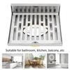Right Angle Design Corner Floor Drain 304 Stainless Steel Wall Corner Drain  Laundry Room