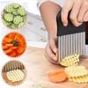 DFsucces Potato Wavy Potato Stainless Wrinkle Kitchen Home Cooking Tool Knife, Cutter, Steel, Cutter, Utensil, Carrot, Onion,