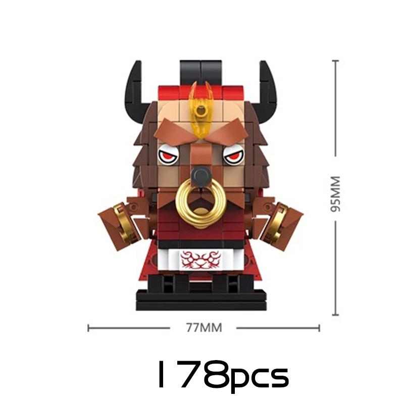 DECOOL Journey To the West Brickheadz Building Blocks Monkey King Pigsy Demon Bull King Bricks Toys For Boys Children Gifts