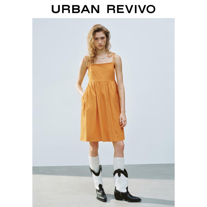 

UR 2025 Summer Women s Tie-Waist A-Line Dress L