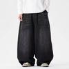 Frühling Herbst Herren Streetwear Jeans Herren Harajuku Gewaschen Baggy Jeans Herren Y2K Punk Casual Hohe Taille Weites Bein Hose