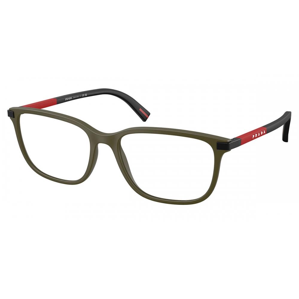 Prada Linea Rossa Ps 02rv 15x1o1 Men Eyeglasses Matte Military Green/54-17-145