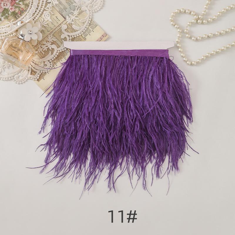 67 Color Clothing Accessories, 1 Meter Minimum Order On Ostrich Hair Cloth Edge, Decorative Feather Cloth Edge