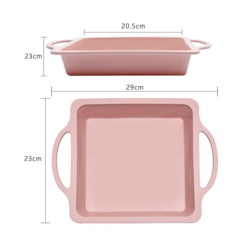 Non-stick Silicone Cake Mould Square Baking Pans Bakeware Round DIY Cake Toast Bread Mold Kitchen Loaf Pastry Baking Trays Tools