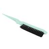 Hair Teasing Brush Men Women Salon Nylon Hair Rat Tail Teasing Brush for Back Combing Styling Tool Green