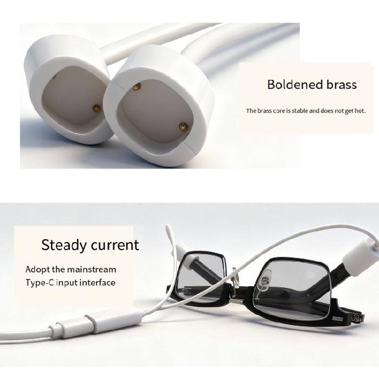 Double Device Intelligent Eyewear Charging Cable Simultaneous Power Delivery AntiTangle PVC Construction for Intelligent Glasses 2