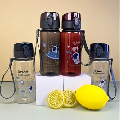 Astronaut - Themed Leakproof Motorcycle Sports Bottle , with Carrying Strap & Space Design Multi - Color, Durable for Outdoor