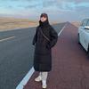 Thickened cotton-padded clothes women's medium and long over-knee thick new winter cotton-padded clothes loose cotton-padded jacket