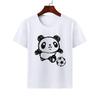 Cartoon Cute Animal Panda Tshirt Modal Casual Family Wear Class Clothes Short Sleeve Round Neck Childrens Summer polyester