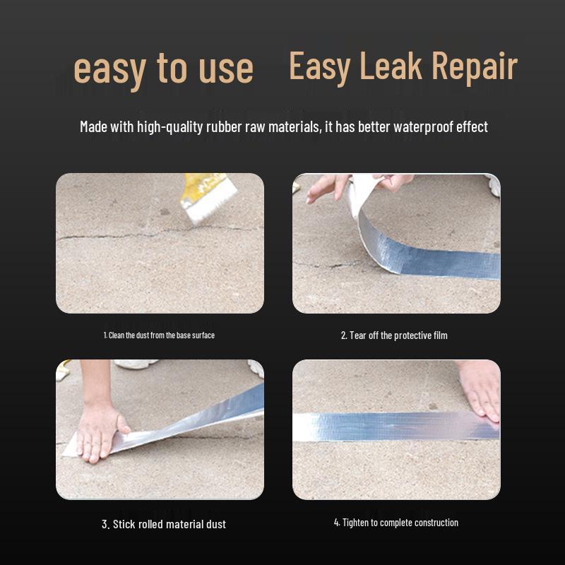 Butyl Rubber Self-Adhesive Waterproof Tape for Roof Crack Repair