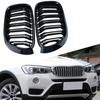 1 paar Glänzend Schwarz Front Nieren Gitter 51117338571 51117338572 51137367422 für BMW X3 X4 Serie F25 F26 14-16