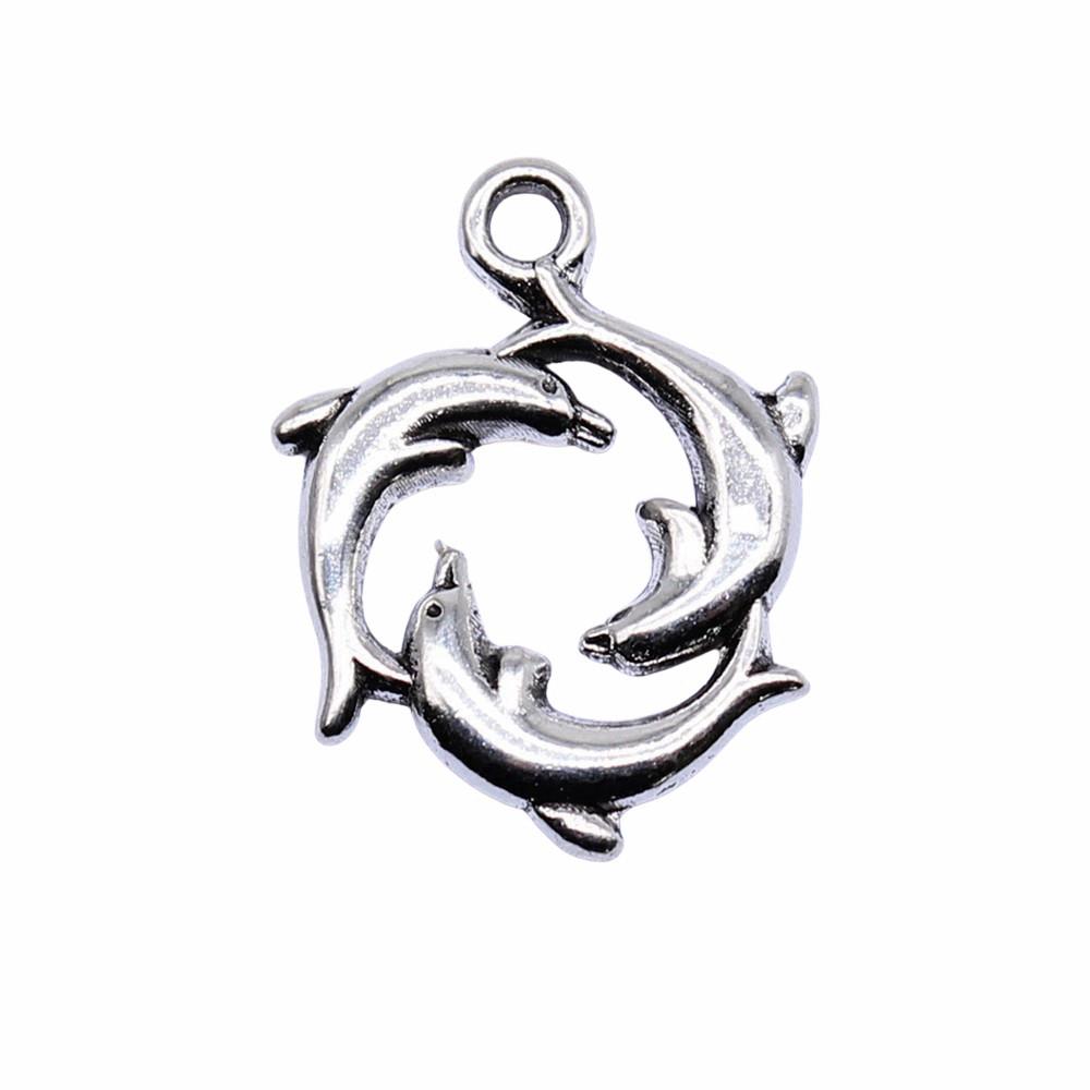 Mermaid Tail Charms Alloy Pendants For Ocean Themed Jewelry Making