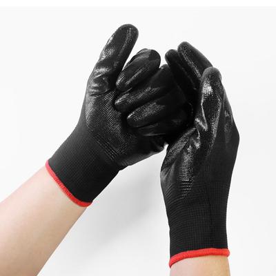 12pairs Breathable Safety Work Gloves Flexible Seamless Knit Gloves PU Coated Gloves  Assembly