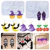 Halloween Crafting Moulds Silicone Pumpkin Specter Earring Jewelry Tool Unique Pendant Earrings Mold Silicone Texture
