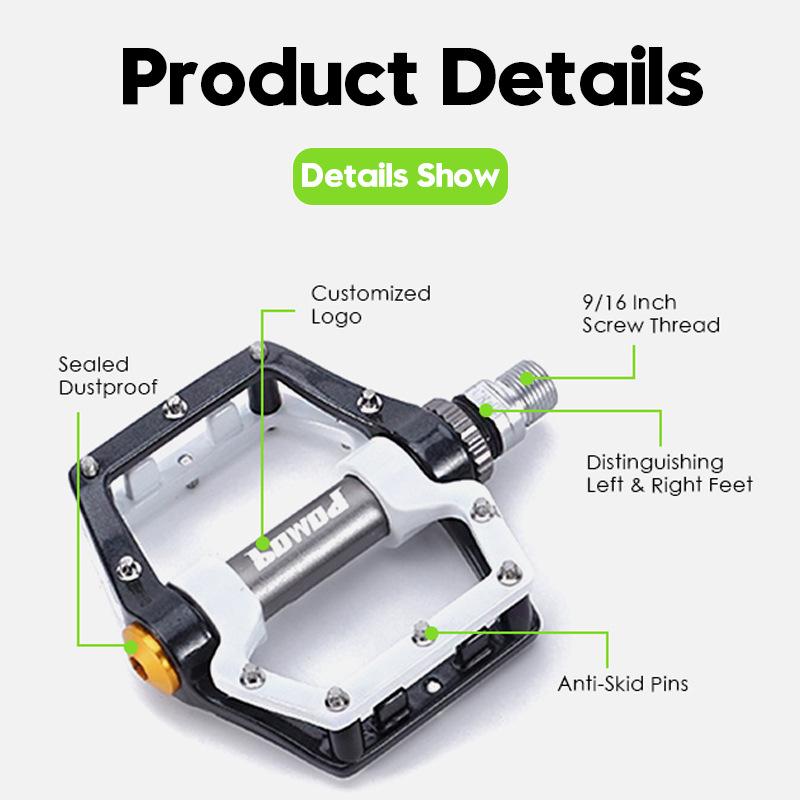 Mountain Bike Aluminum Alloy Bearing Pedals Ultralight Road Bike Pedals Cycling Parts and Accessories