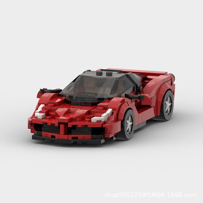 MOC- 93967 Ferrari 8 Grid Racing Sports Car Parts Package Speed Toy Car Model