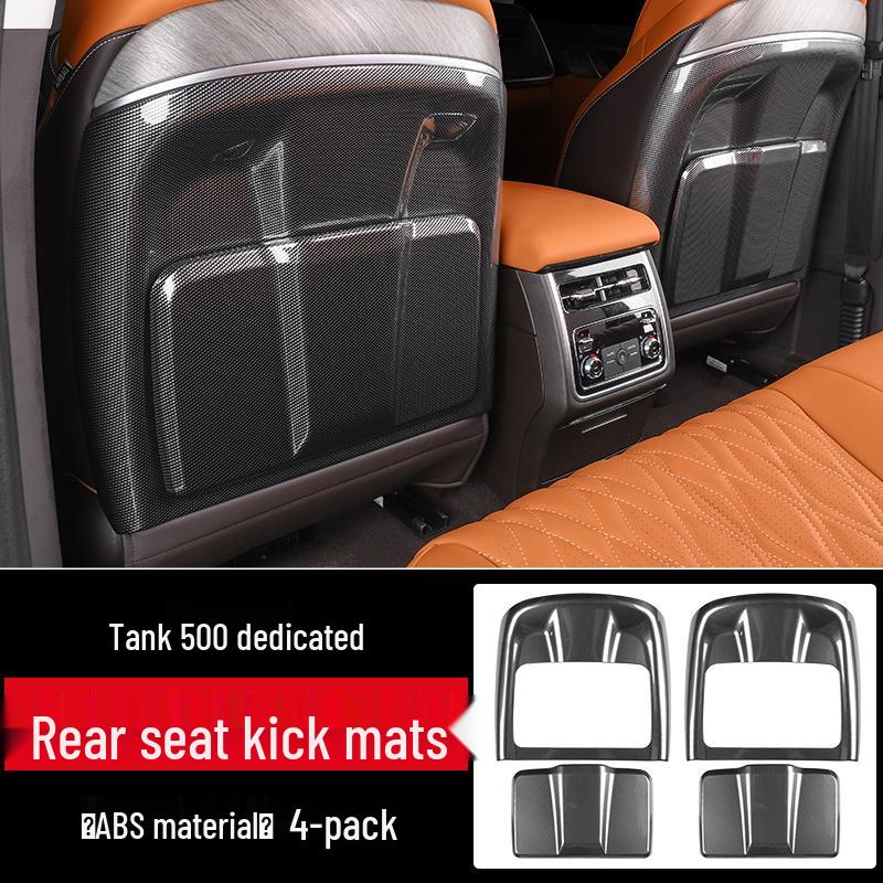 Tank 500 Tailgate Carbon Fiber Decorative Kick Plate Panels