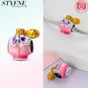 Copper Plated Pink Purple Fragrant Water Bottle Beads Fit Charms Plataoriginal Bracelet Beads Women Jewellery Making