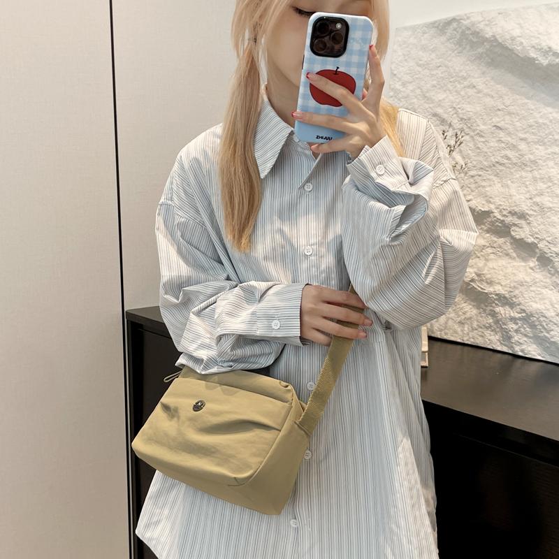 Vanntett dameveske i nylon med flere lag, crossbody-veske, damehåndveske med stor kapasitet, lommebok, uformell skulderveske, putepose