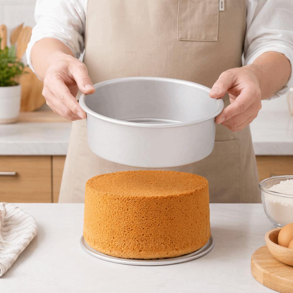 Aluminum Alloy Chiffon Cake Mold Removable Bottom Baking Mold Portable Cake Mold  Cake Baking