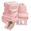 Ensemble de 8 sacs organisateurs pour voyage Sacs organisateurs Accessoires Bagage Valise Organisateur Sac de toilette étanche Rangement pour vêtements