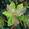 2pcs Sequins Christmas Glitter Flower Christmas Tree Decorations  Home New Year Decor Gifts