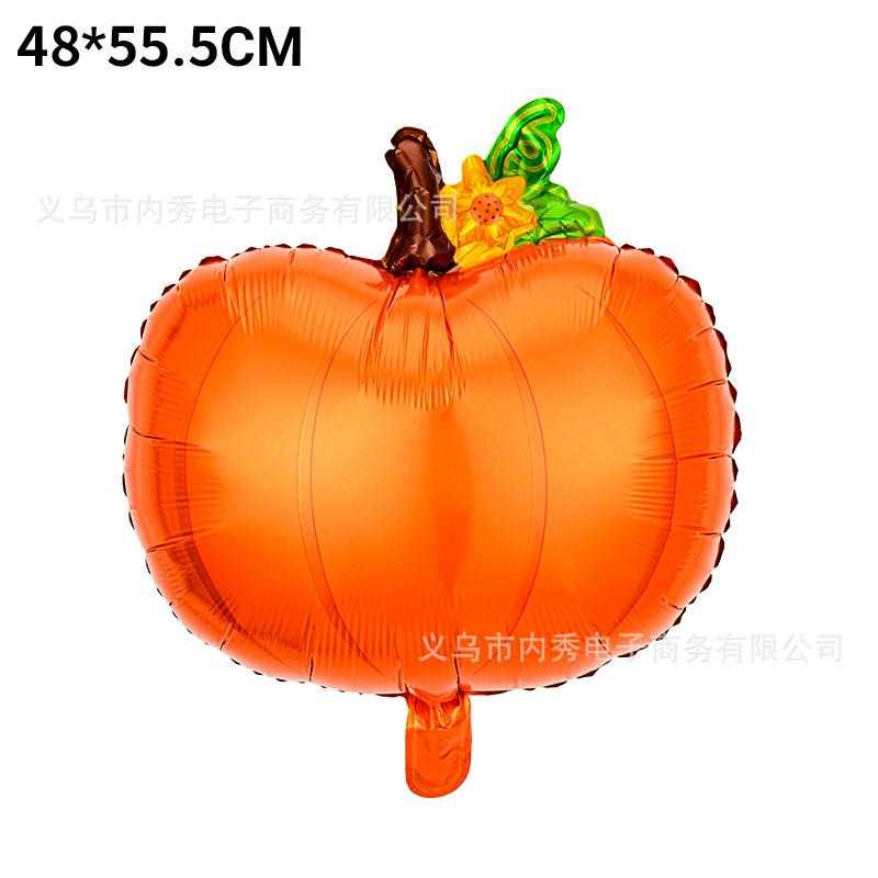 Special-Shaped Vegetable Fruit Aluminum Film Balloon Broccoli Orange Carrot Tomato Fruit And Vegetable Theme Decorative Balloon