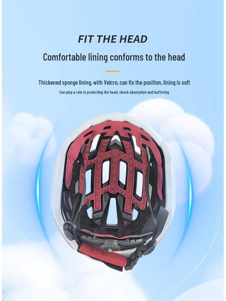 3C Sertifikalı Gece Parlayan Dağ ve Yol Bisikleti Kaskı - Nefes Alabilir ve Bisiklet İçin Güvenli