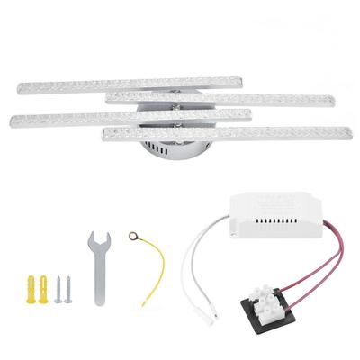 4-Strip Ceiling Light Nordic Modern LED Ceiling Lamp Home Office Coffee Shop Decoration