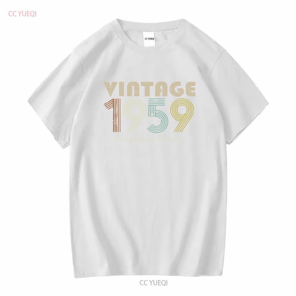 Vintage Original 1959 Birthday S Premium T Shirt vintage Washed fashion Top For Everyday Wear Stylish homme Stretched Versatile