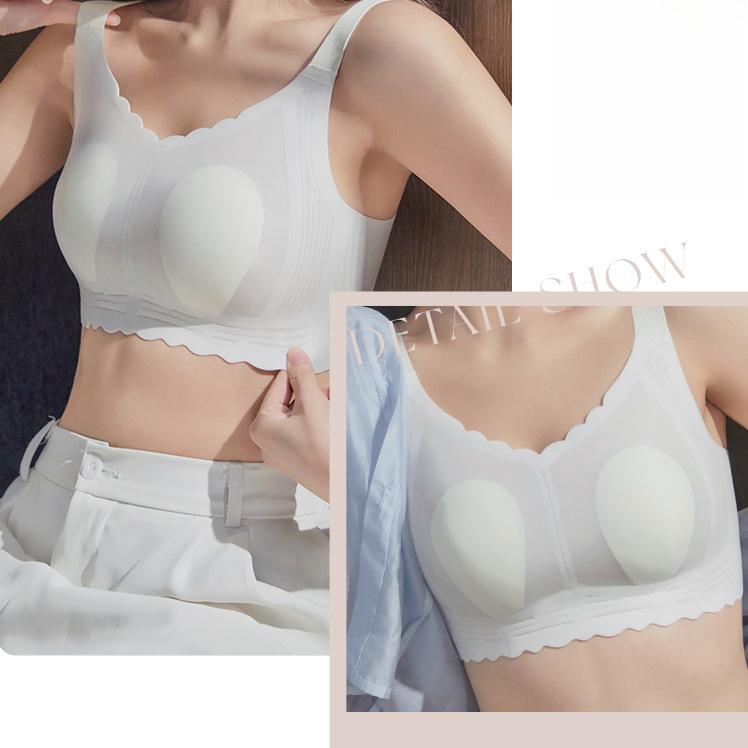Underwear Summer Thin Bra Sexy Ultra-thin Seamless Bra Women's Adjustable Underwear