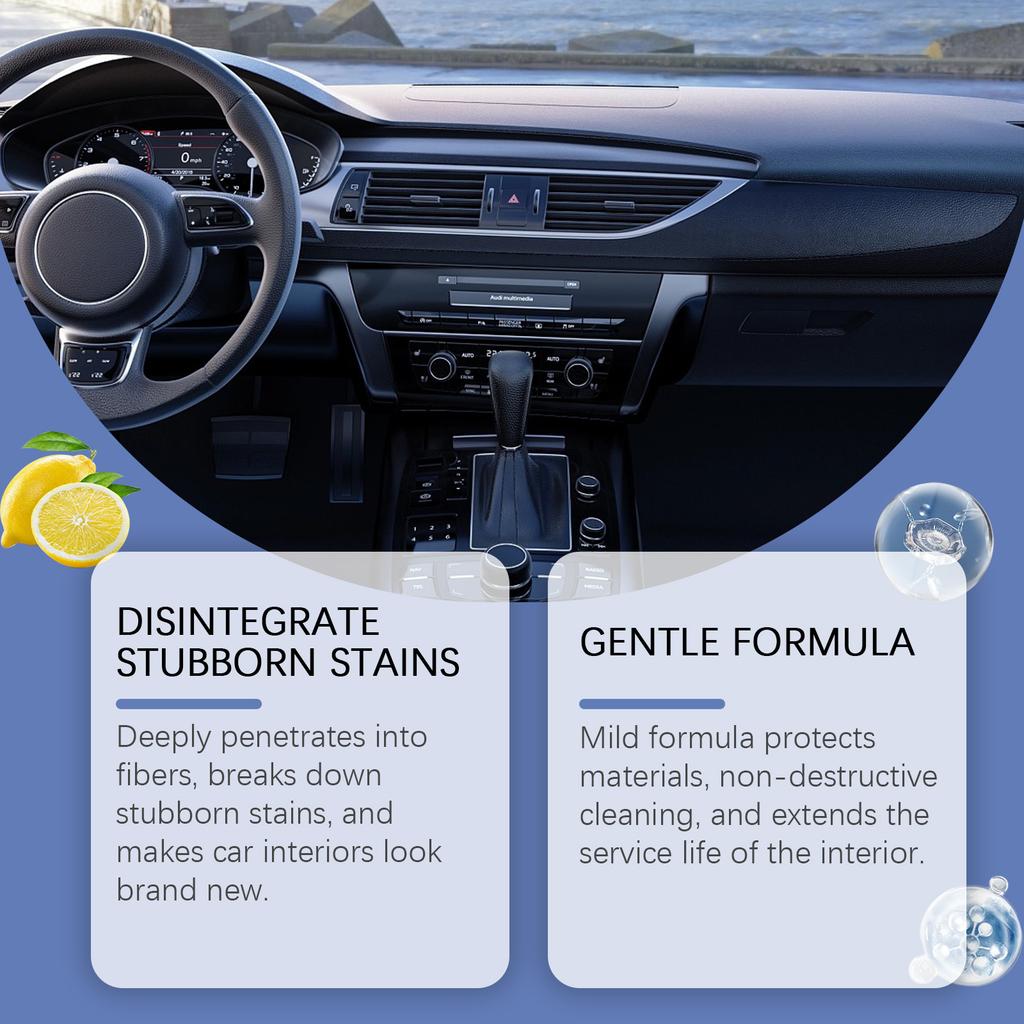 Car Interior Cleaner Upholstered Seats, Instrument Panels, Convenient Stain Removal Foam Cleaner For Cars 100ml