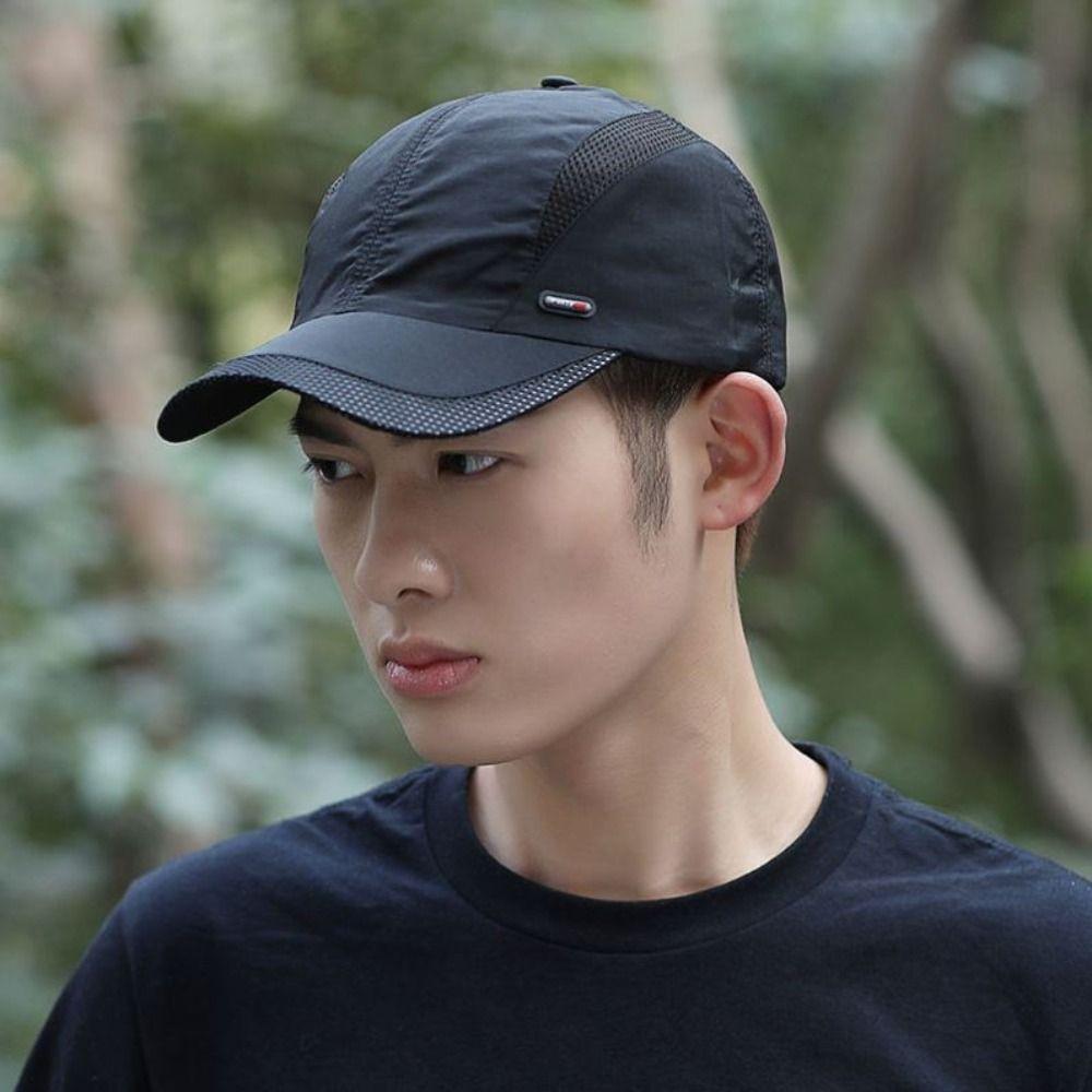 Sun Protection Quick Dry Cap Ultra-Thin Sports Hat Adjustable Mesh Baseball Cap  Cycling