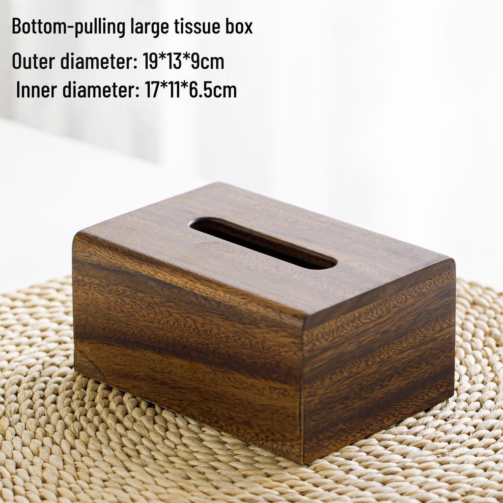 Gravierte Walnussholz-Taschentuchbox für Heim-, Restaurant- oder Hoteldekor - Niedliches und schlichtes Massivholzdesign