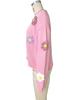 Floral Pattern Button Knit Cardigan - Cute 2024 Loose Long Sleeve Sweater