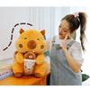 Adorable Q Version Capybara Plush Toy For Cozy Comforting Cuddle Pillow