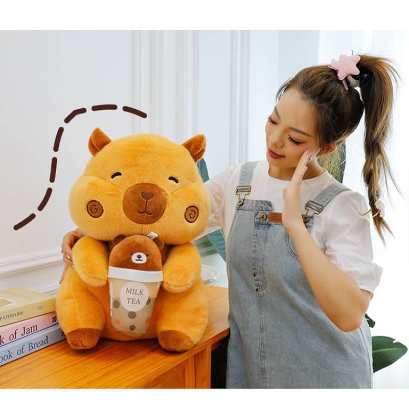 Adorable Q Version Capybara Plush Toy For Cozy Comforting Cuddle Pillow