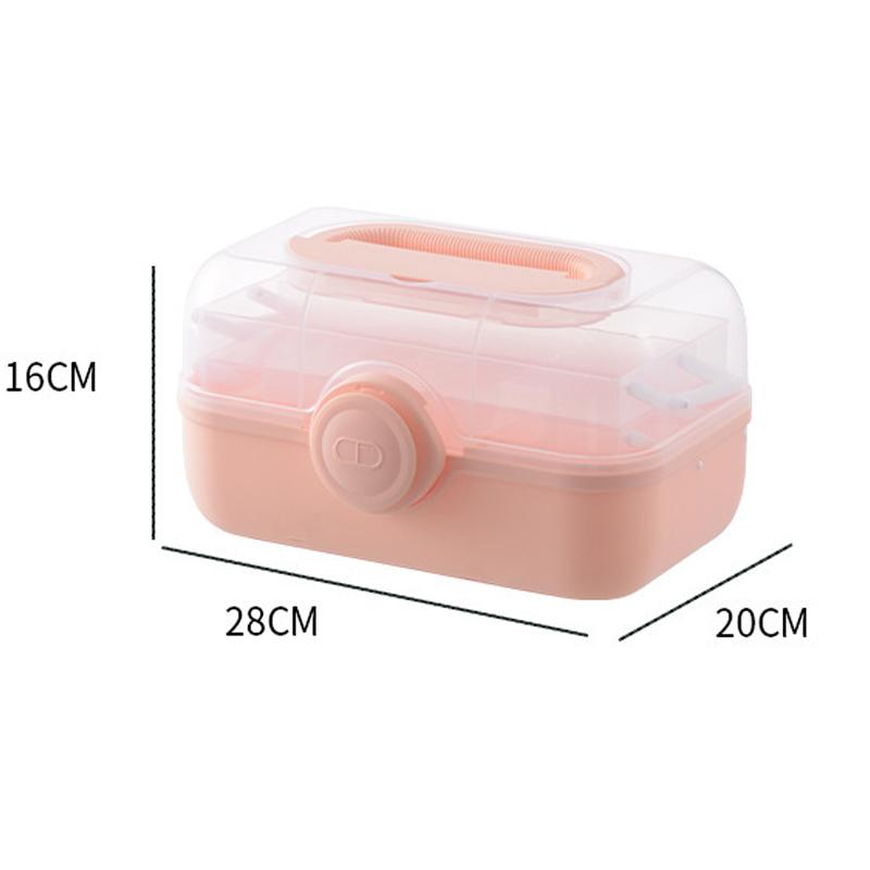 Große Kapazität Familie Medizin Organizer Box Tragbare Erste Hilfe Kit Medizin Lagerung Boxen Organisatoren Kunststoff Organisieren Hause