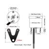 Motorcycle Digital Odometer Waterproof LCD Motorcycle Odometer With Bracket Plug And Play 10000 RPM DC 12V Speed Odometer