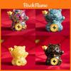 Resin Filling Natural Crystal Maneki Neko Figurine Home Decor Gift For Feng Shui Enthusiasts