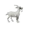Inlaid Ram Brooch Alloy Lapel Pin Gifts Clothing Fixing Pins  Coat Scarf Decoration