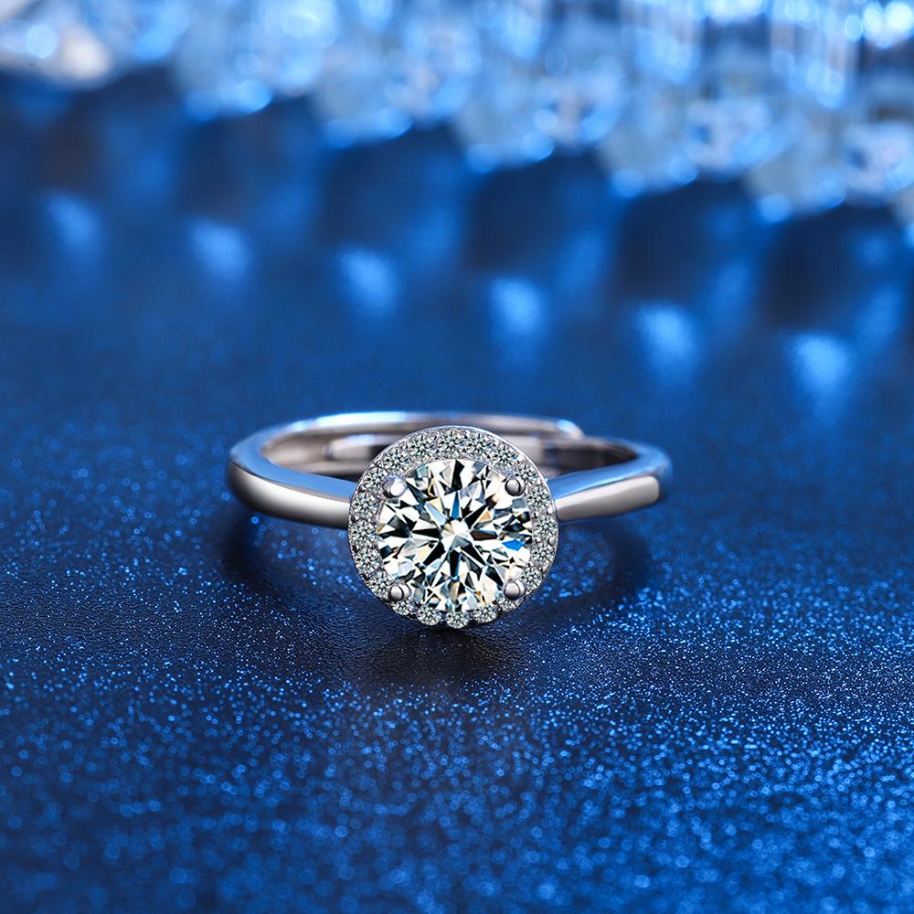 925 Sterling Silver Fashion Temperament Crown Zircon Diamond Ring Birthday Anniversary Wedding Party Gift