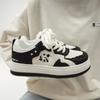 Beier Design White Shoes, Black and White Panda Board Shoes, Fashion Internet Celebrity Shoes Trend