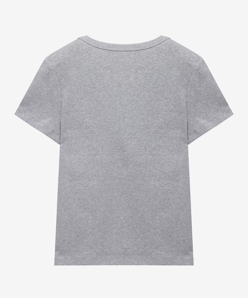 MIND BRIDGE WOMEN [W] U-Neck Basic Slim Fit Short Sleeve T-Shirt - 3 Colors