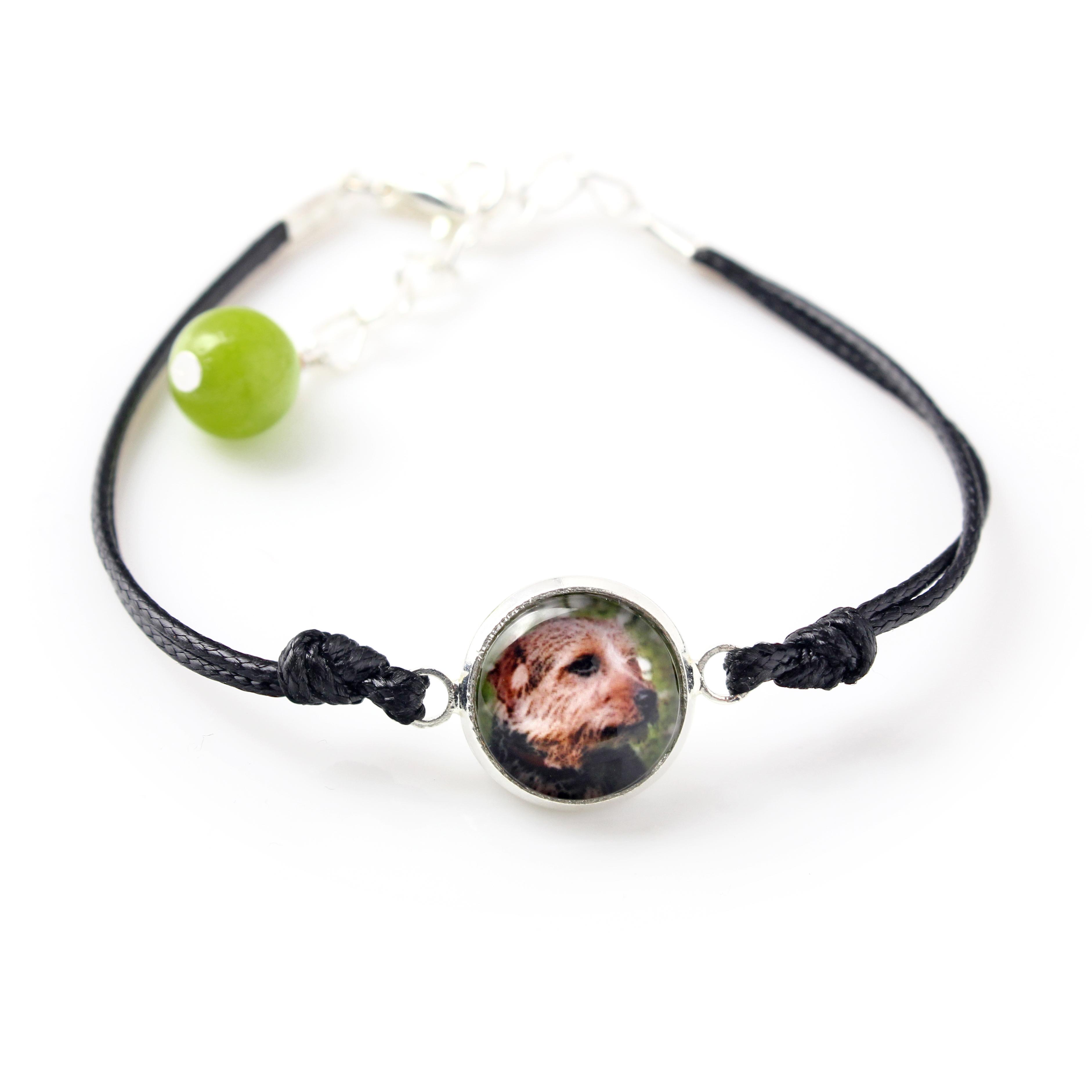

Norfolk Terrier - bracelet with your photo handmade, unique jewelry from the Art-Dog brand срібний