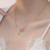 Versatile Lily of the Valley Titanium Steel Necklace In 18k Gold Finish - High-End Women's Clavicle Chain