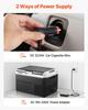 12 Volt Car Refrigerator, 40L Car Fridge, Portable Electric Cooler with -20 to 20 Adjustable Temperature, 12/24V DC and 100- 240V AC Compressor