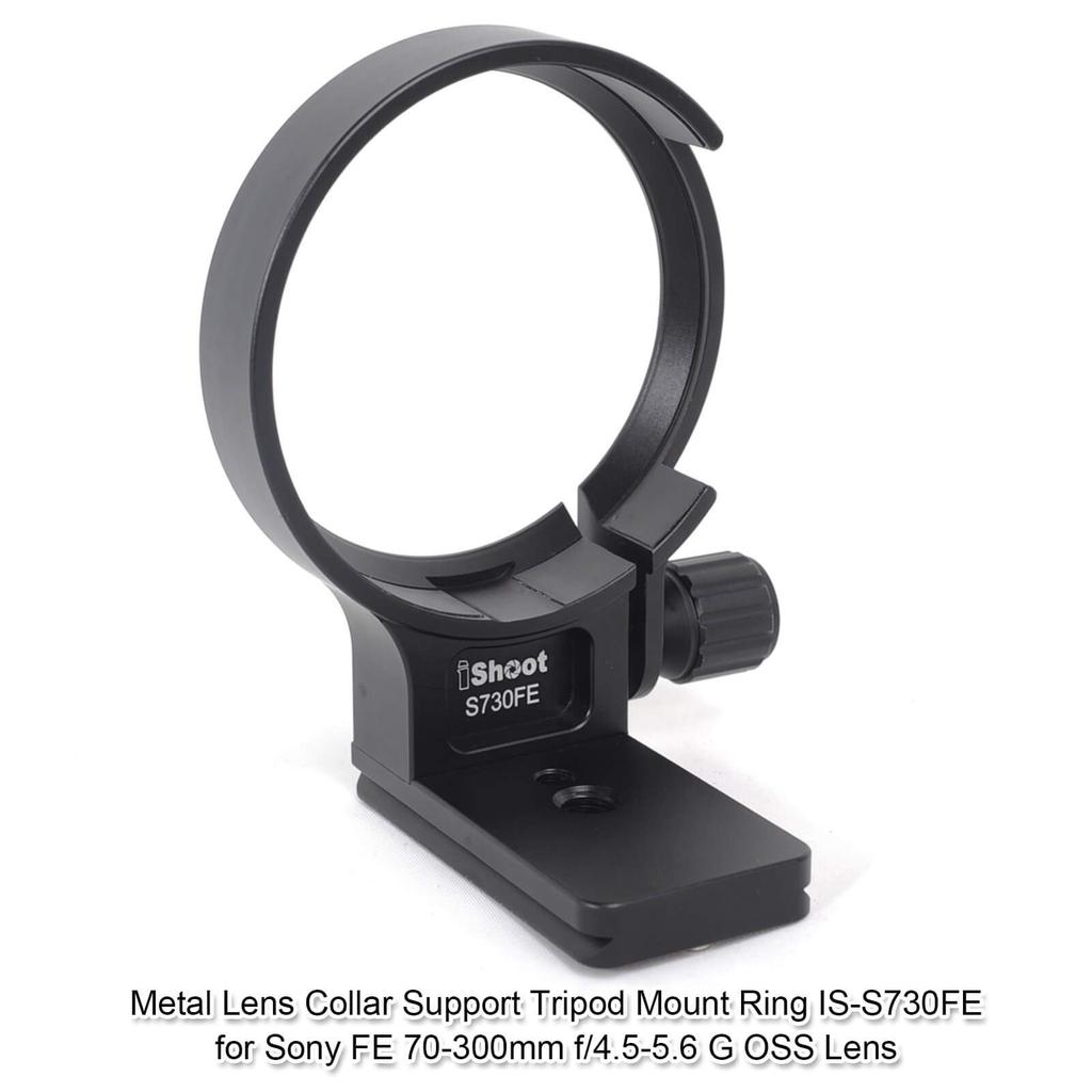 Tripod mount lens support tripod mount ring for the Sony G OSS telephoto zoom lens with quick release plate on the bottom and and screw holes ring,
